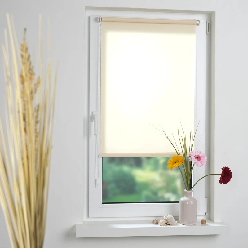 ourdeco® Klemmfix-Rollo | lichtdurchlässig | ohne Bohren | verschiedene Farben und Größen