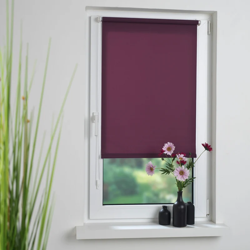 ourdeco® Klemmfix-Rollo | lichtdurchlässig | ohne Bohren | verschiedene Farben und Größen