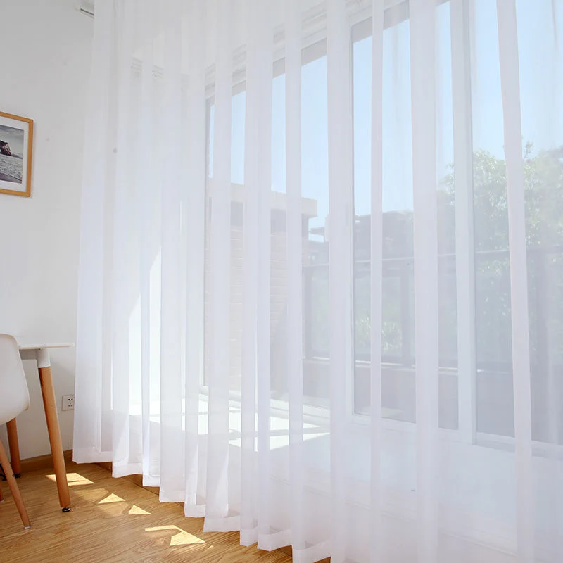 Transparente Outdoor Gardine für Balkon