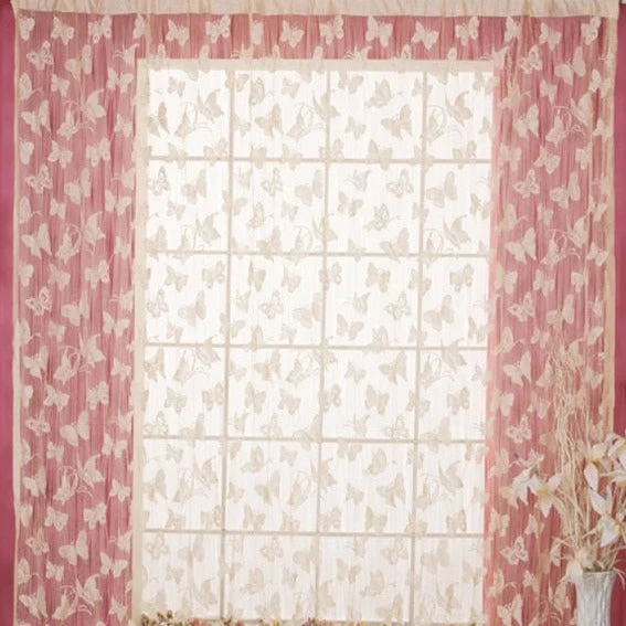 Voile Vorhang mit Schmetterling-Muster