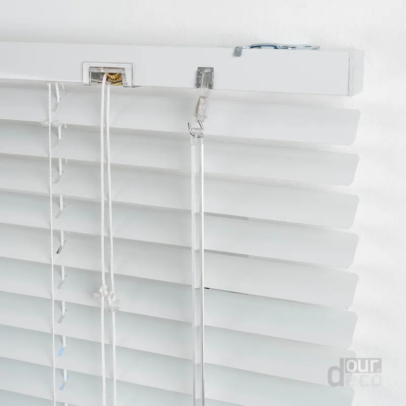 ourdeco® Aluminium-Jalousie, 130 cm Länge viele Farben und Breiten, Montage an Wand oder Decke