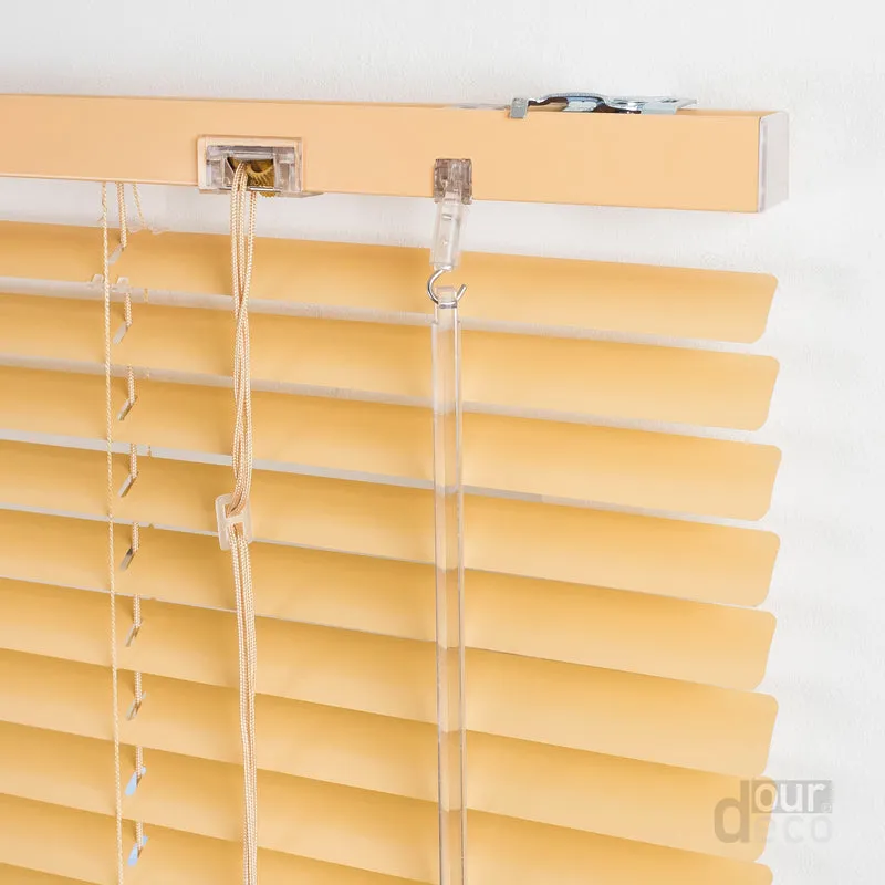 ourdeco® Aluminium-Jalousie, 130 cm Länge viele Farben und Breiten, Montage an Wand oder Decke