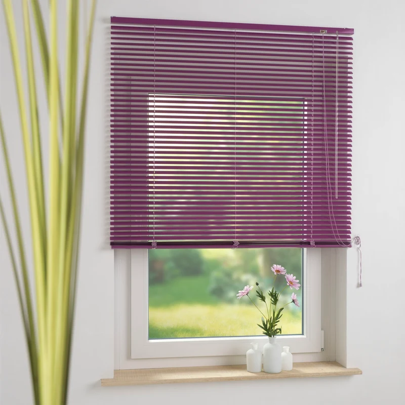 ourdeco® Aluminium-Jalousie, 160 cm Länge viele Farben und Breiten, Montage an Wand oder Decke