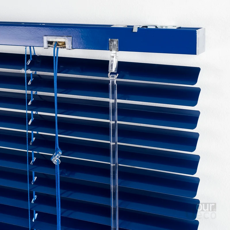 ourdeco® Aluminium-Jalousie, 130 cm Länge viele Farben und Breiten, Montage an Wand oder Decke