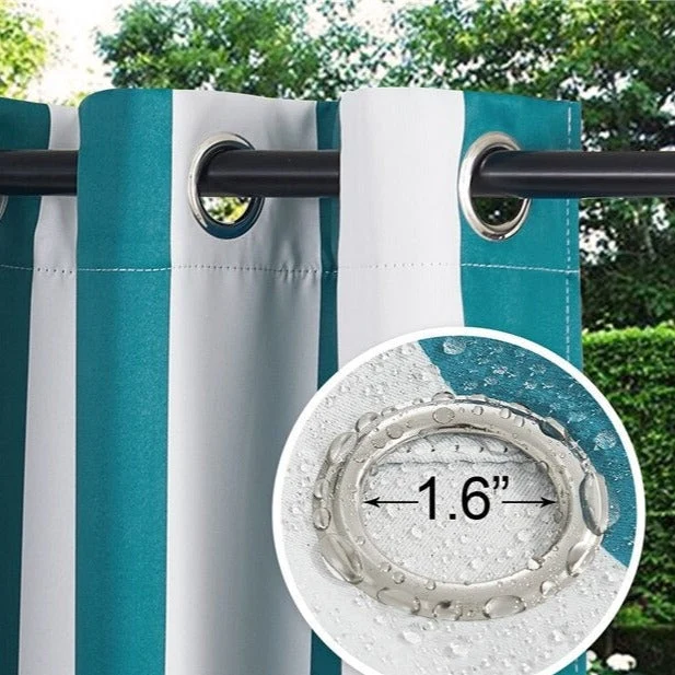 Gestreifter Outdoor Vorhang für Balkon