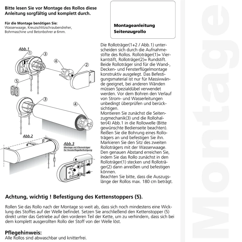ourdeco® Seitenzugrollo Dekor | lichtdurchlässig | Druck Blätter , Ranke weiß/taupe, Ornament Ivory & Graphite
