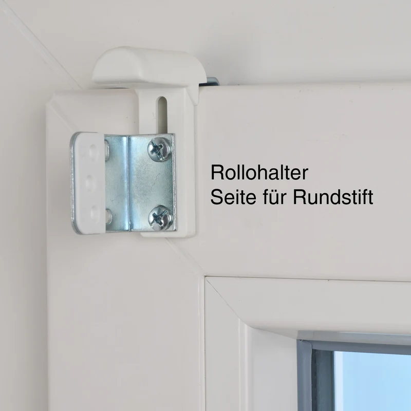 ourdeco® Metall Klemmträger für Seitenzugrollo | Set 4 Stück | weiß