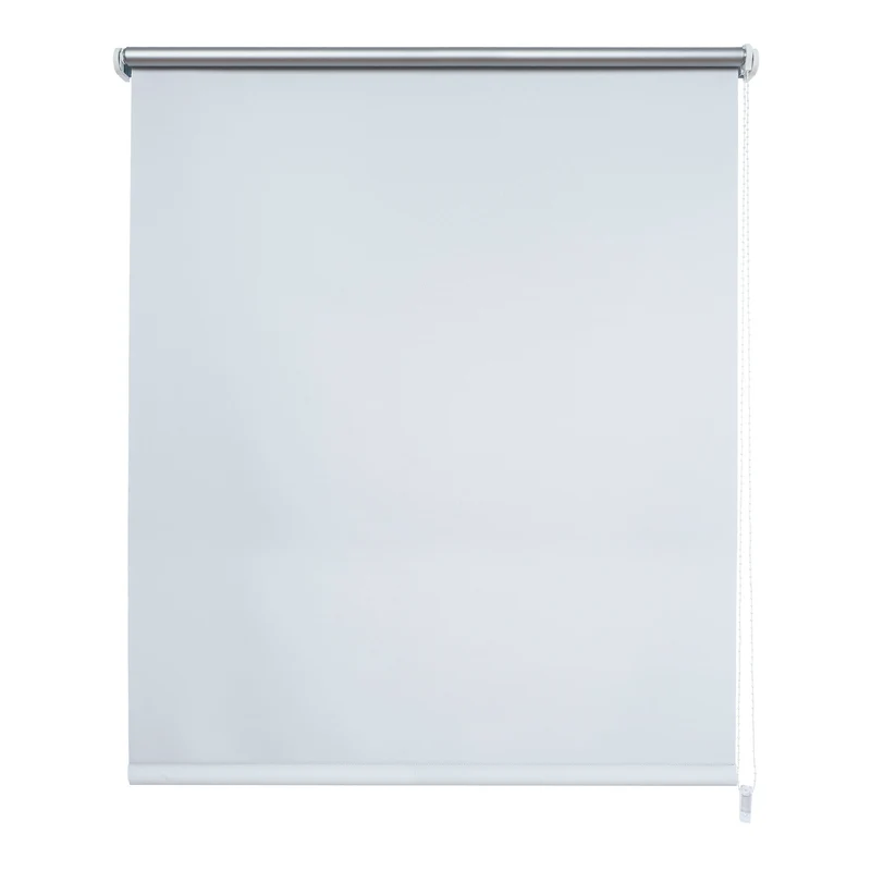 ourdeco® Seitenzugrollo | verdunkelnd | Thermo-Beschichtung | weiß, anthrazit, linen
