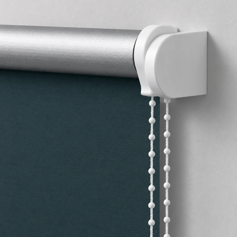 ourdeco® Seitenzugrollo | verdunkelnd | Thermo-Beschichtung | weiß, anthrazit, linen