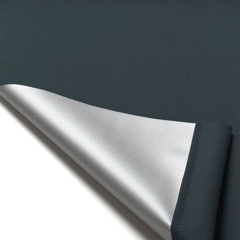 ourdeco® Seitenzugrollo | verdunkelnd | Thermo-Beschichtung | weiß, anthrazit, linen