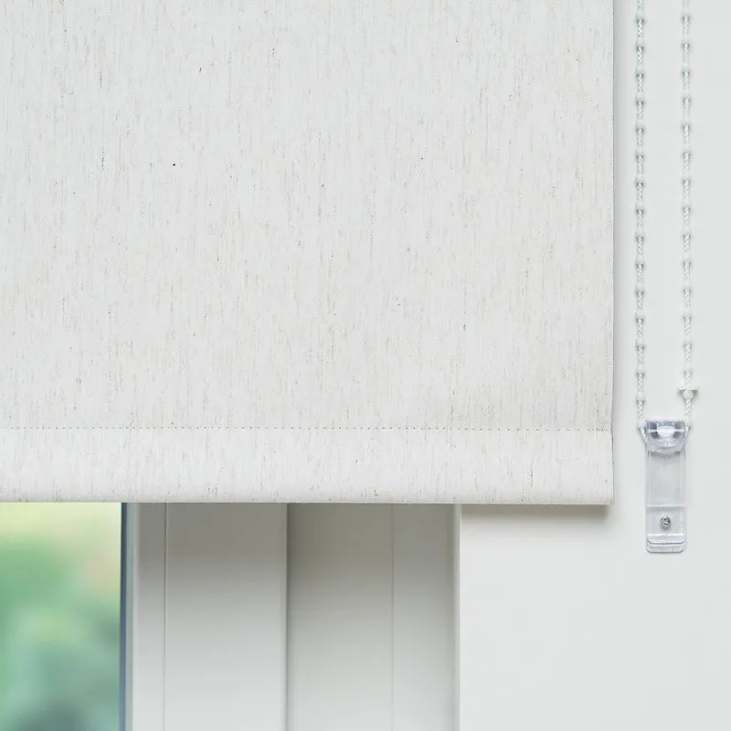 ourdeco® Seitenzugrollo | verdunkelnd | Thermo-Beschichtung | weiß, anthrazit, linen