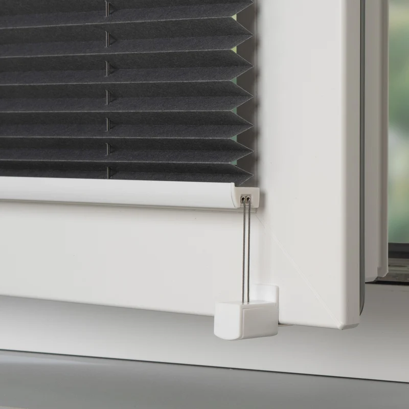 ourdeco® Metall Klemmträger für Plissee | Set 4 Stück | weiß