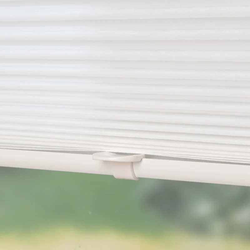 ourdeco® Klemmfix-Plissee Easy | ohne Bohren | weiß, beige, grau