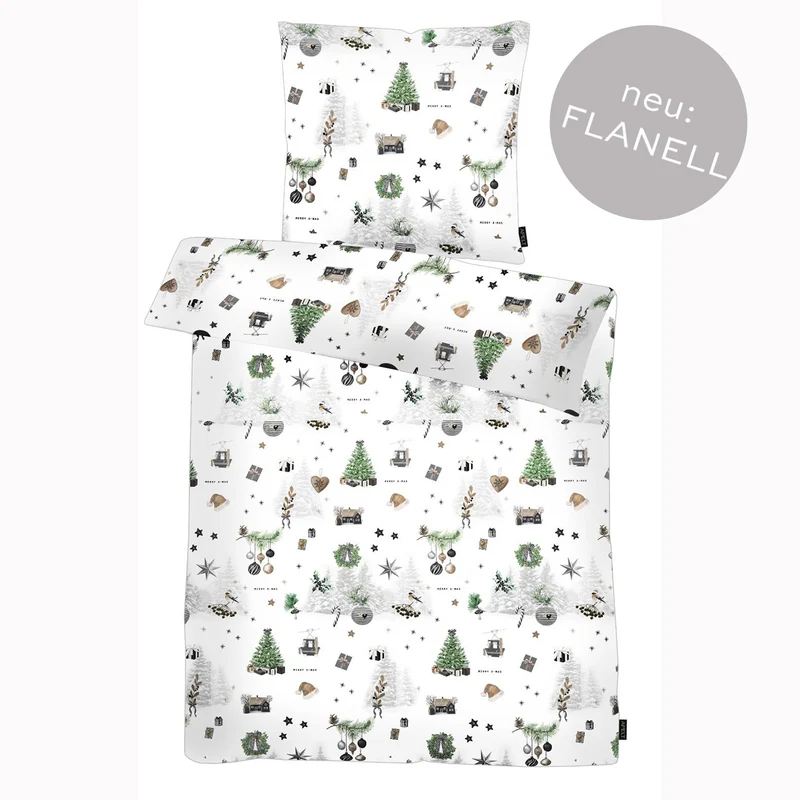 APELT Max Bettwäsche Flanell Weihnachts-und Wintermotive
