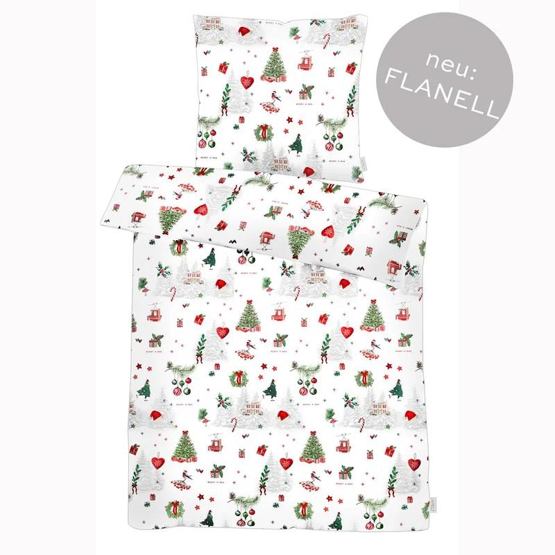 APELT Max Bettwäsche Flanell Weihnachts-und Wintermotive