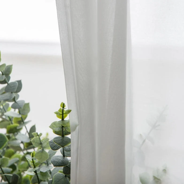 Schlichter transparenter Voile-Vorhang für Wohnzimmer