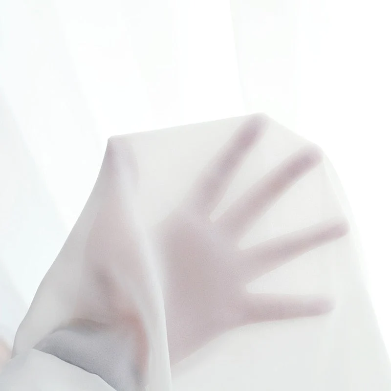 Schlichter transparenter Voile-Vorhang für Wohnzimmer