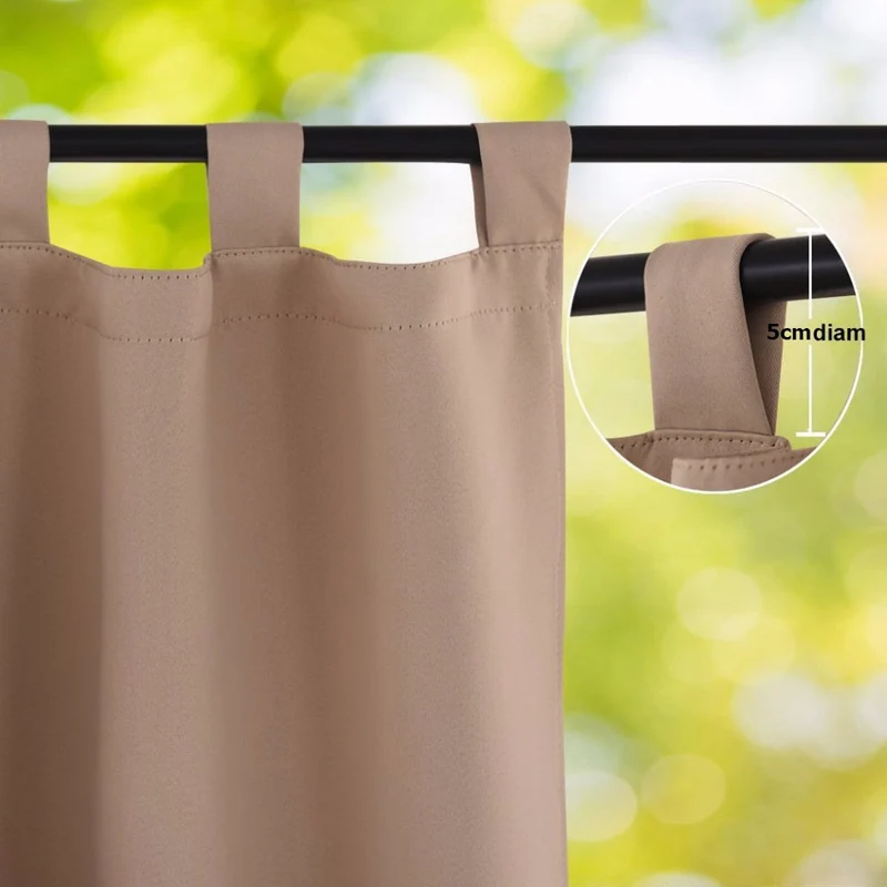 Outdoor Vorhang für Pergola mit Schlaufen