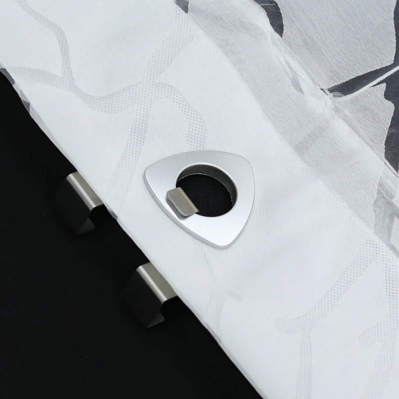 Rollo mit U-Haken transparent Burn-out-Technik gestreiftes Muster 1 Stück