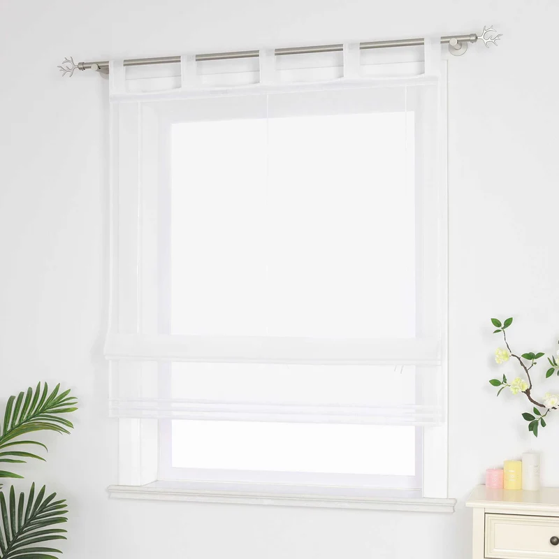 Rollo unifarbe halbtransparent minimalistisch 1 stück