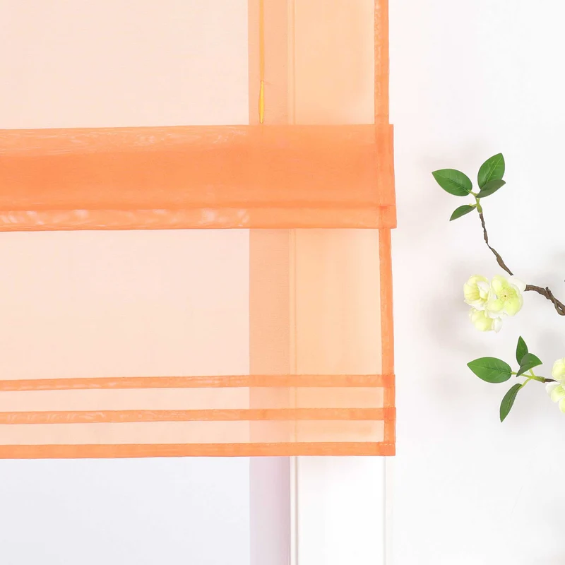 Rollo unifarbe halbtransparent minimalistisch 1 stück