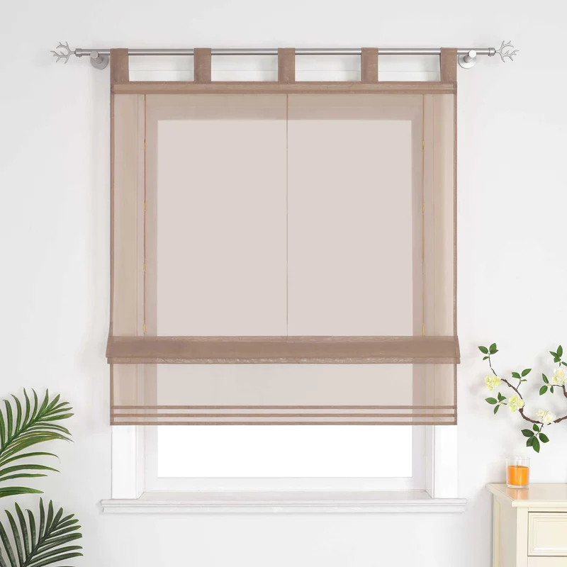 Rollo unifarbe halbtransparent minimalistisch 1 stück