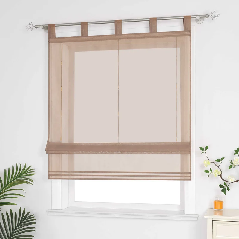 Rollo unifarbe halbtransparent minimalistisch 1 stück