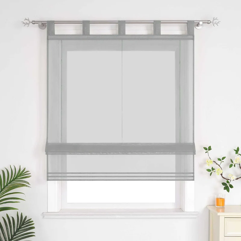 Rollo unifarbe halbtransparent minimalistisch 1 stück