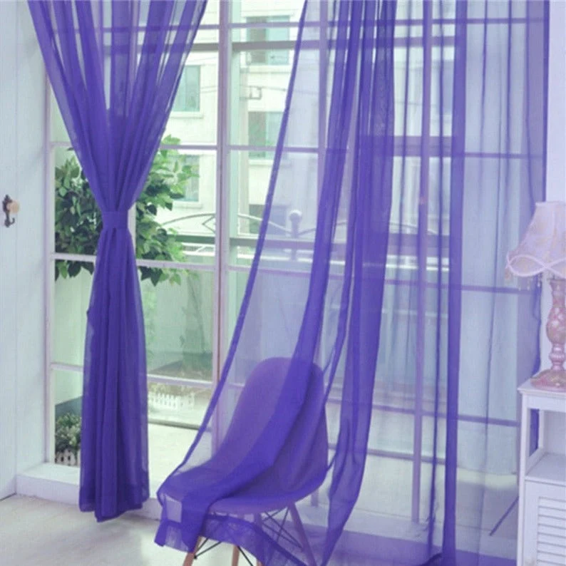 Leichter transparenter Voile Vorhang