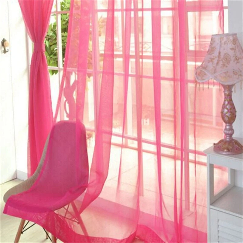 Leichter transparenter Voile Vorhang