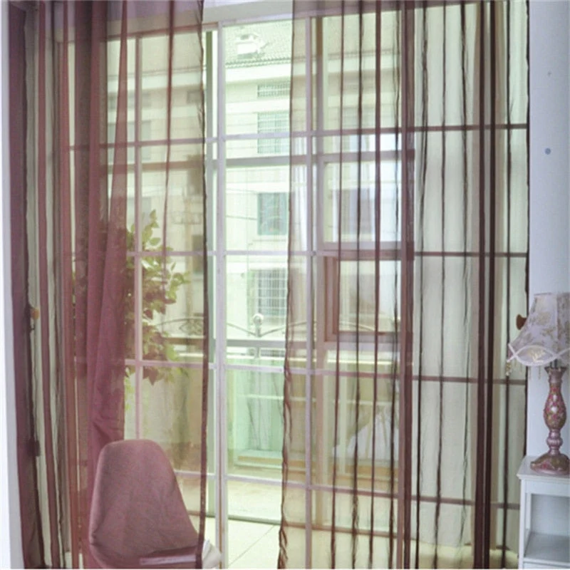 Leichter transparenter Voile Vorhang