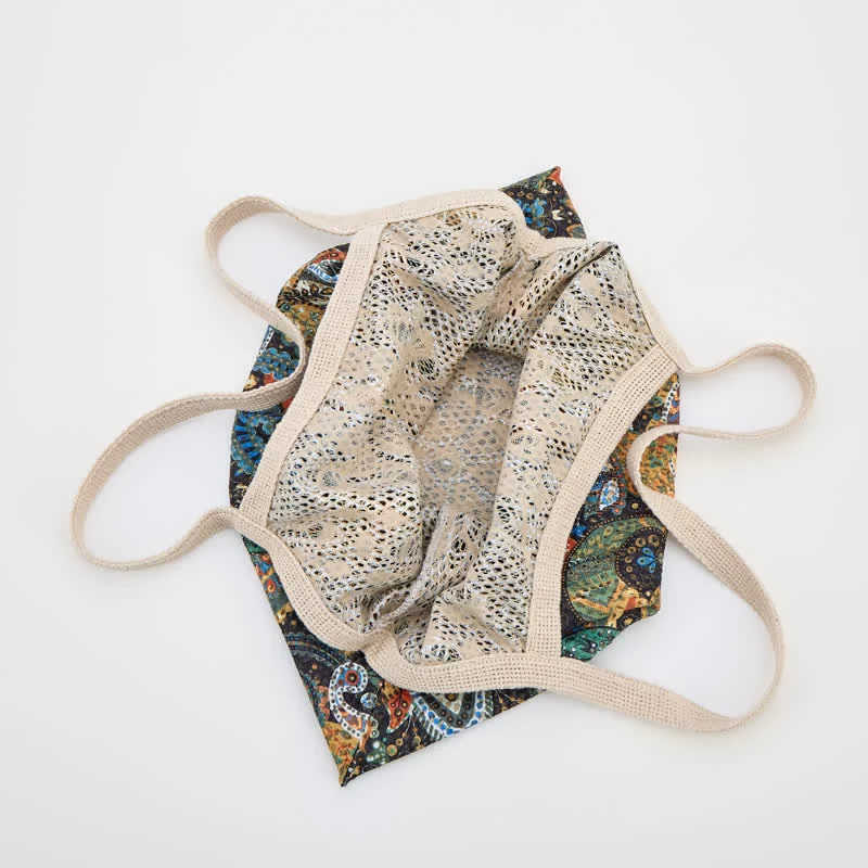 Boho-Blumen-Tragetasche Schultertasche