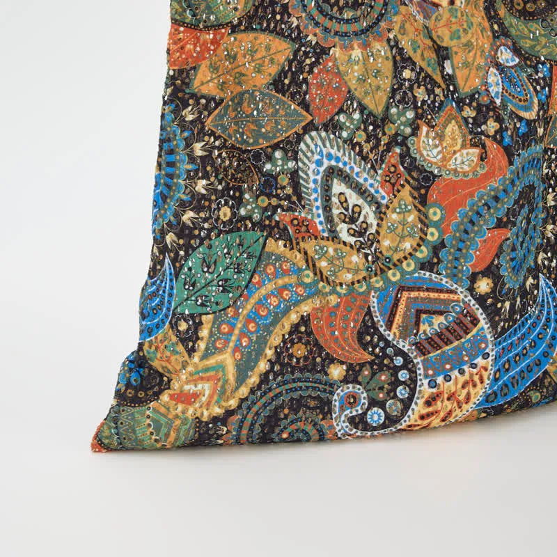 Boho-Blumen-Tragetasche Schultertasche