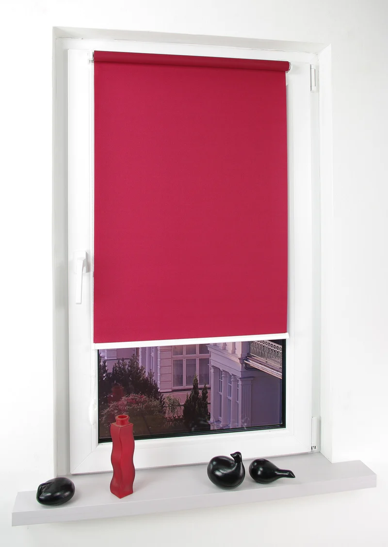 Gardinia Easyfix-Royal Klemmfixrollo kirsche 060 x 150 cm Struktur