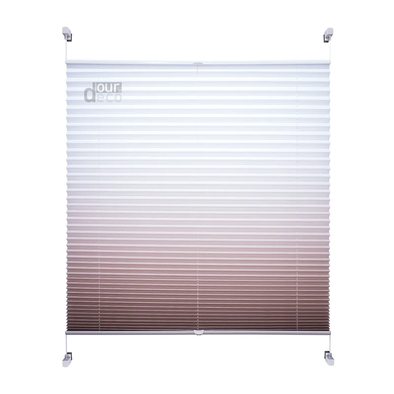 ourdeco® Klemmfix Plissee ohne Bohren Farbverlauf