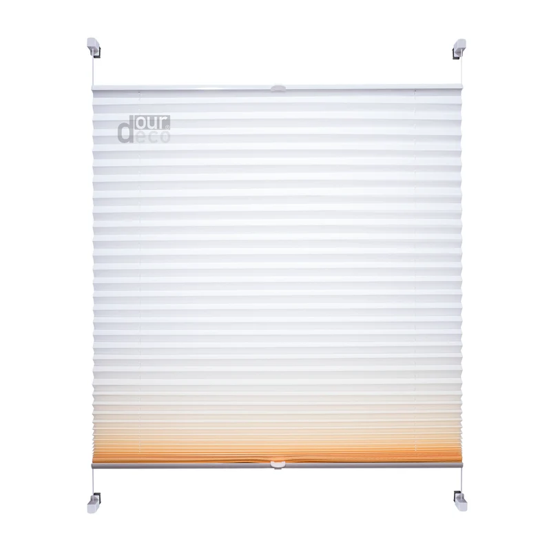 ourdeco® Klemmfix Plissee ohne Bohren Farbverlauf