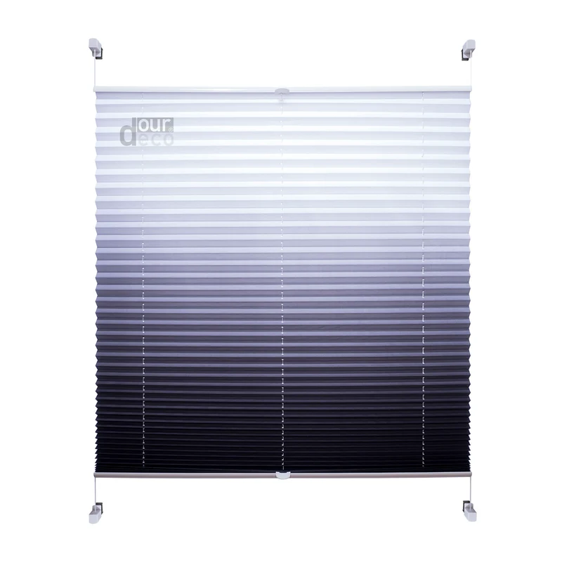 ourdeco® Klemmfix Plissee ohne Bohren Farbverlauf
