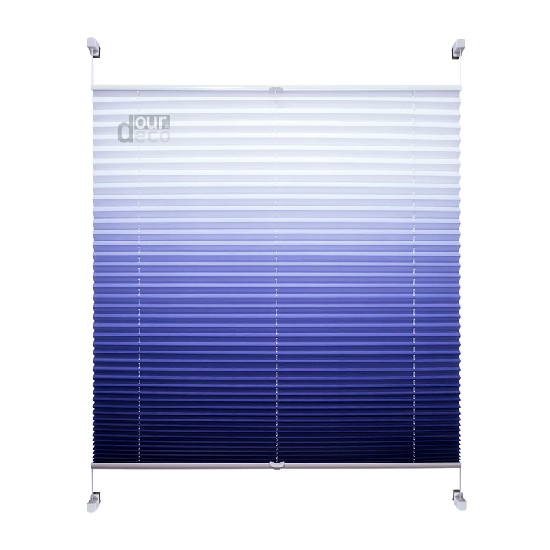 ourdeco® Klemmfix Plissee ohne Bohren Farbverlauf