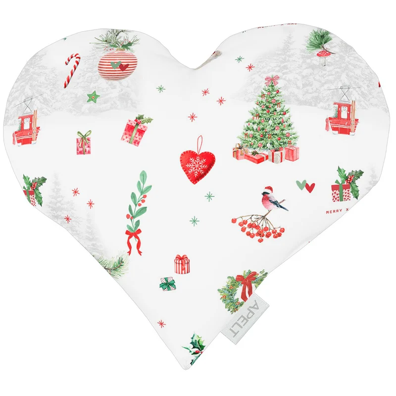 APELT 3710 Herzkissen Weihnachtsmotiven