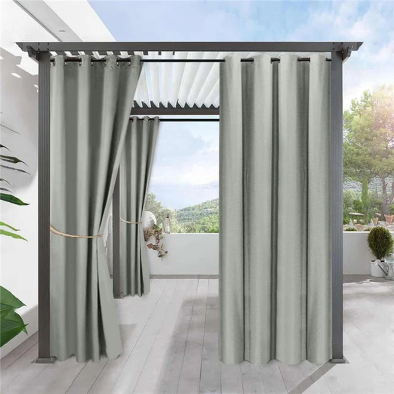 Wetterfester Außenvorhang für Balkon und Terrasse
