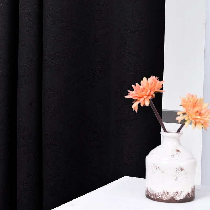 Verdunkelungsvorhang mit elegantem Jacquard-Muster