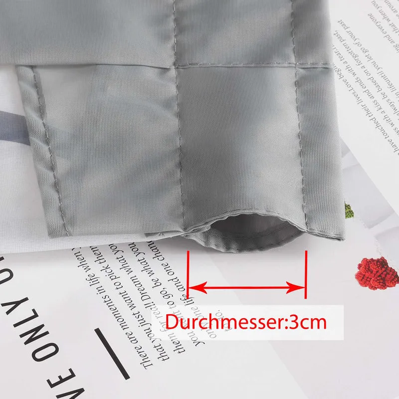 Scheibengardine M Form mit Wellenmuster / Vorhangkopf für Küche
