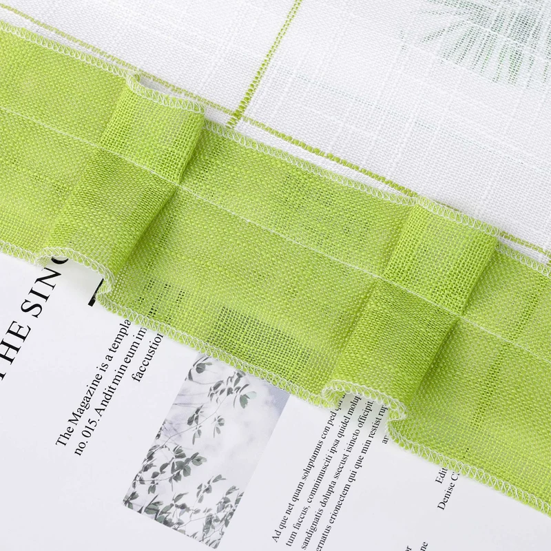 Scheibengardine im Landhausstil aus Leinen mit Schleifen 1 stück