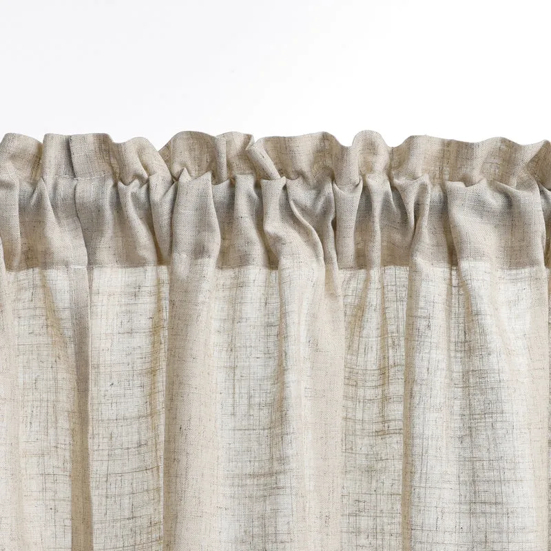 Scheibengardine Landhausstil mit Streifen 2er Set
