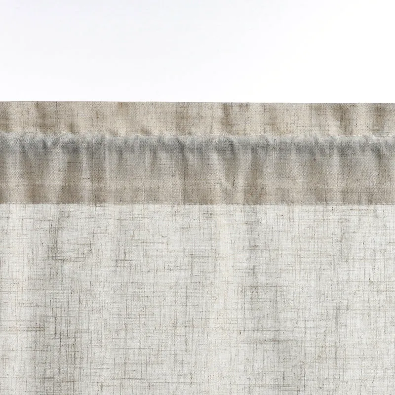 Scheibengardine Landhausstil mit Streifen 2er Set
