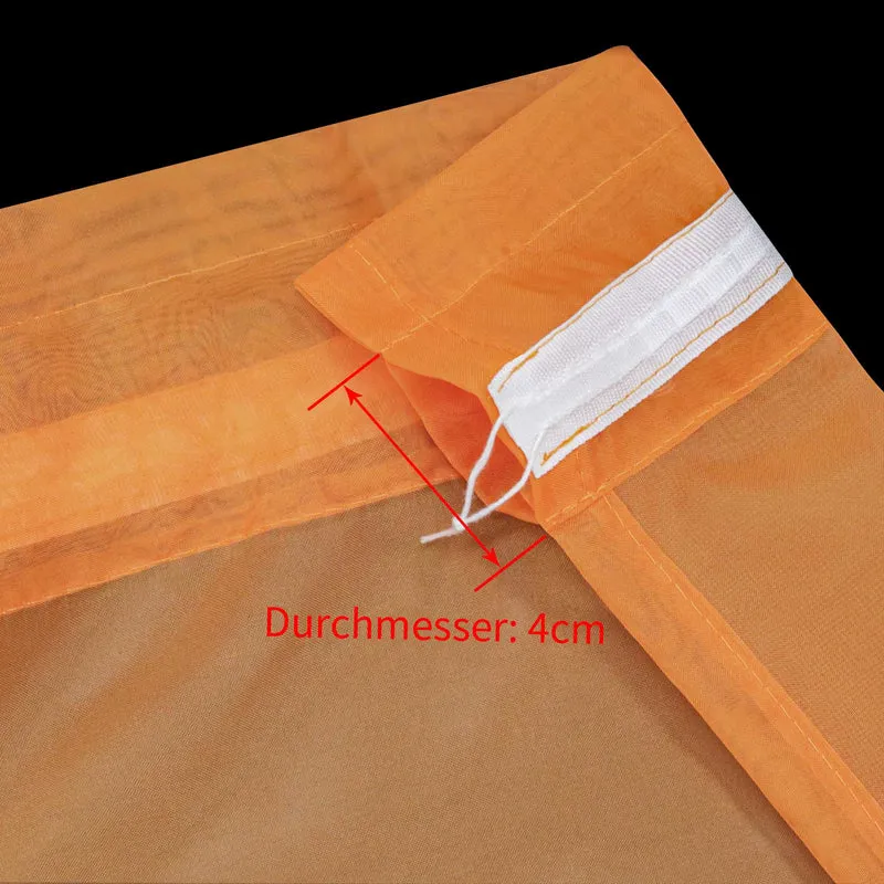 Scheibegardine durch Stangendurchzug zusammenziehbar 2 Stück
