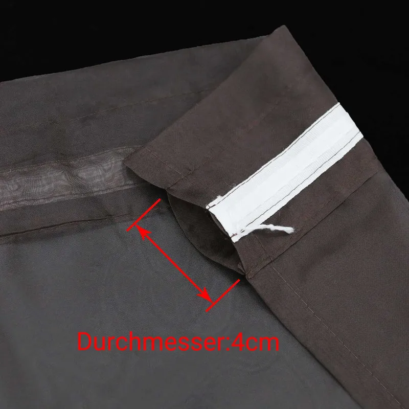 Scheibegardine durch Stangendurchzug zusammenziehbar 2 Stück