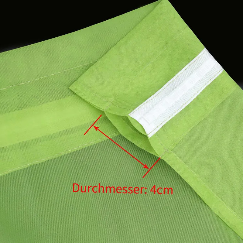 Scheibegardine durch Stangendurchzug zusammenziehbar 2 Stück