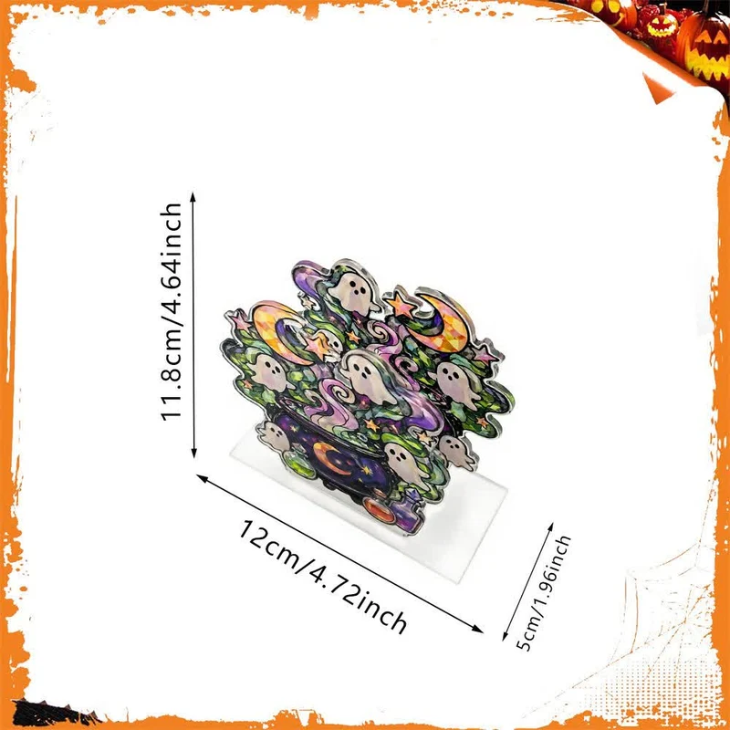 Niedlicher Halloween-Serviettenhalter aus Acryl in Geisterform