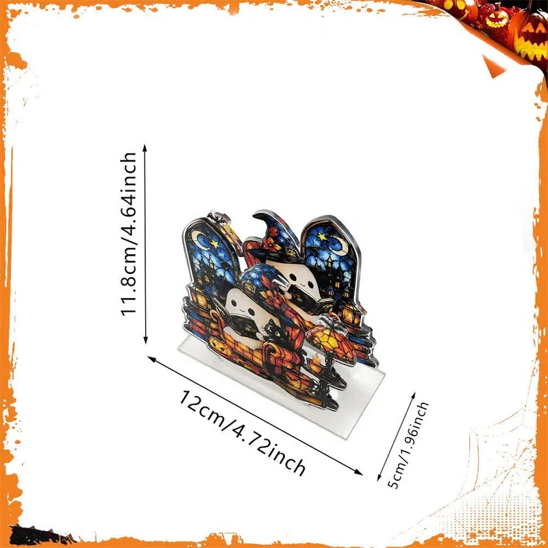 Niedlicher Halloween-Serviettenhalter aus Acryl in Geisterform